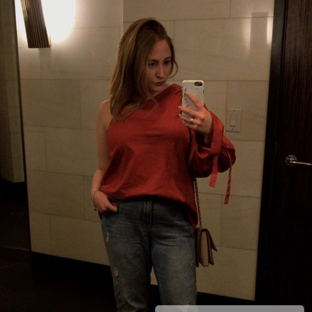Tanya Taylor one shoulder top